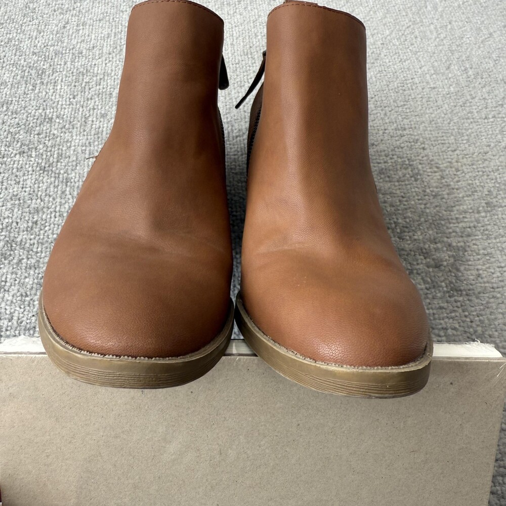 DV Boots Womens Size 8.5 Ankle Block Heel Booties Zip Textured Casual Shoes - Picture 11 of 13